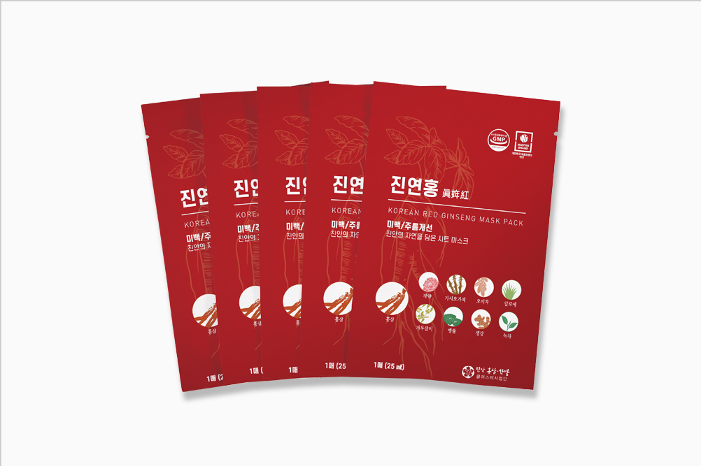 진연홍 홍삼 마스크팩 이미지